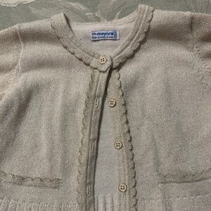 24 mth Gold glittery sweater